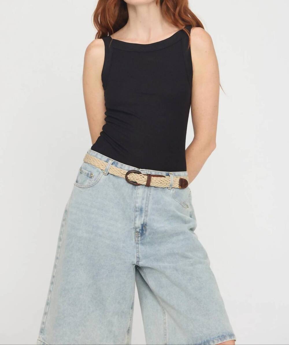NEW PROJECT SOCIAL T emil classic rib tank top in black